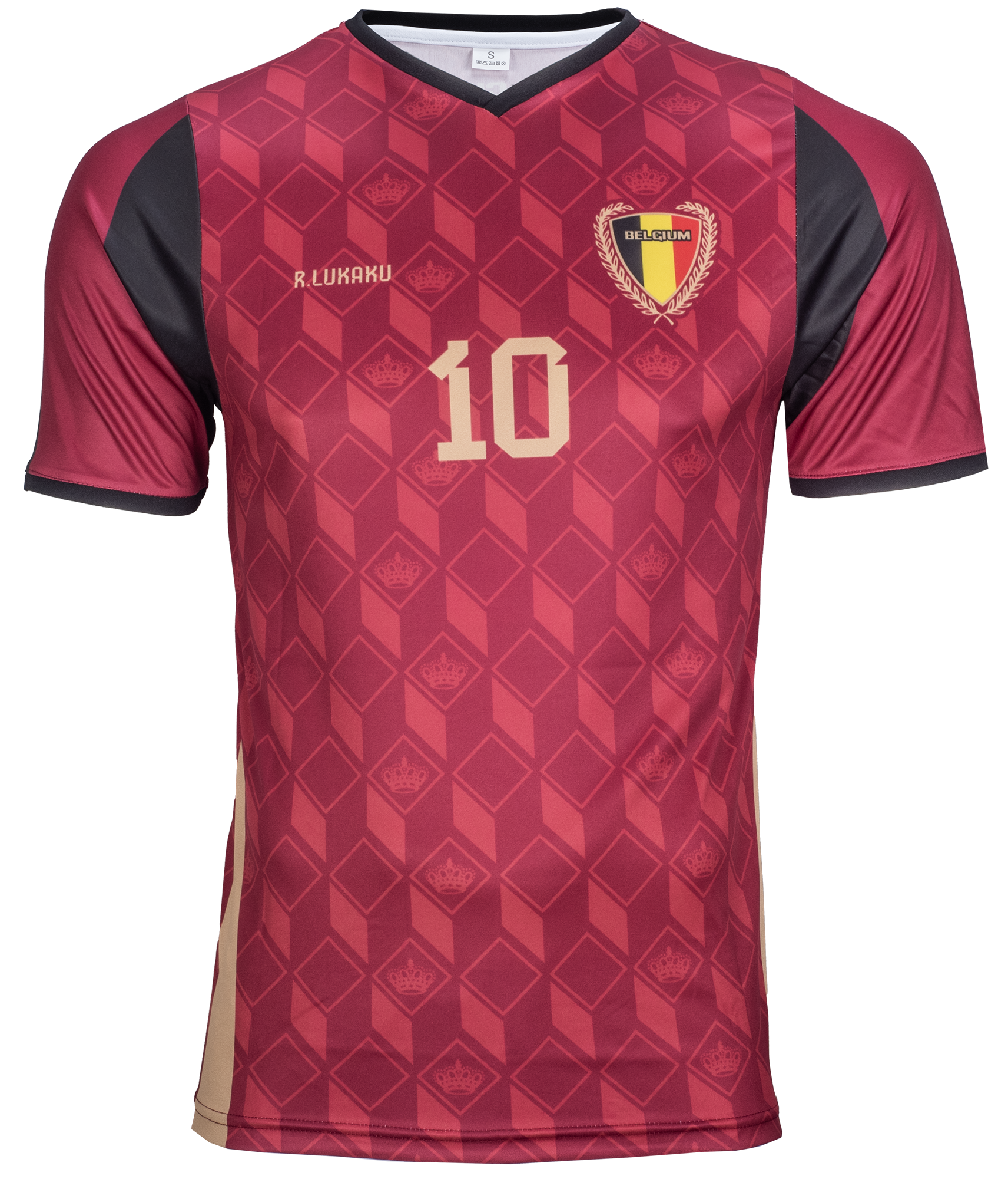 Polyester Football Shirt "BELGIUM" - With number 10