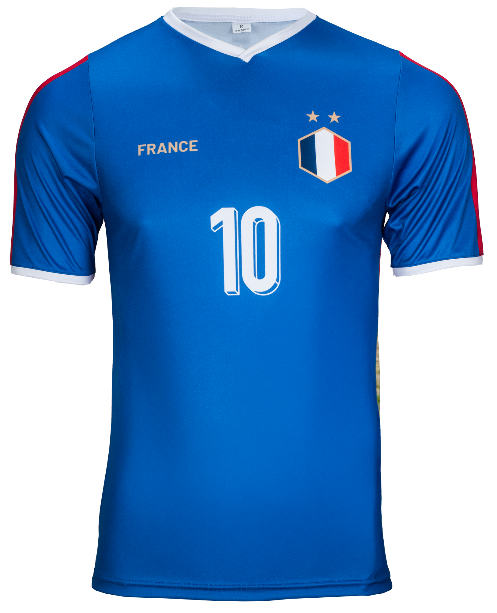 "FRANCE" Polyester Football Jersey – Show your support for the Tricolors!