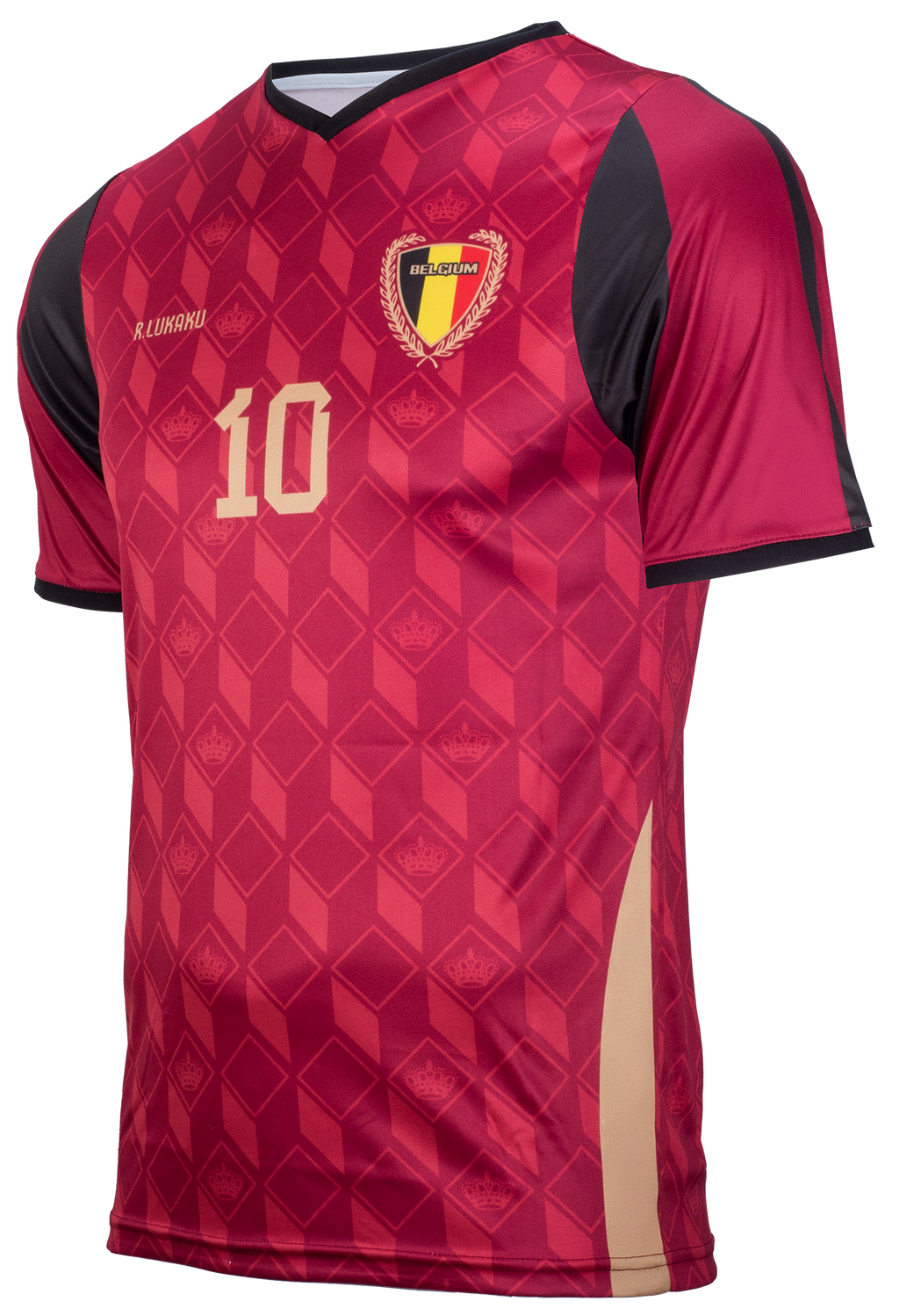 Polyester Football Shirt "BELGIUM" - With number 10