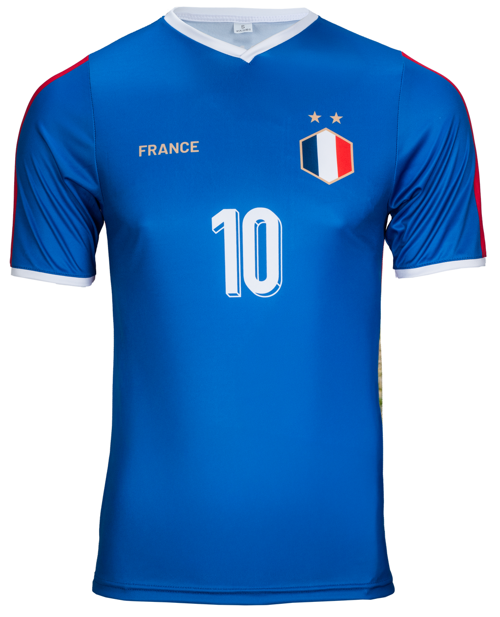 "FRANCE" Polyester Football Jersey – Show your support for the Tricolors!
